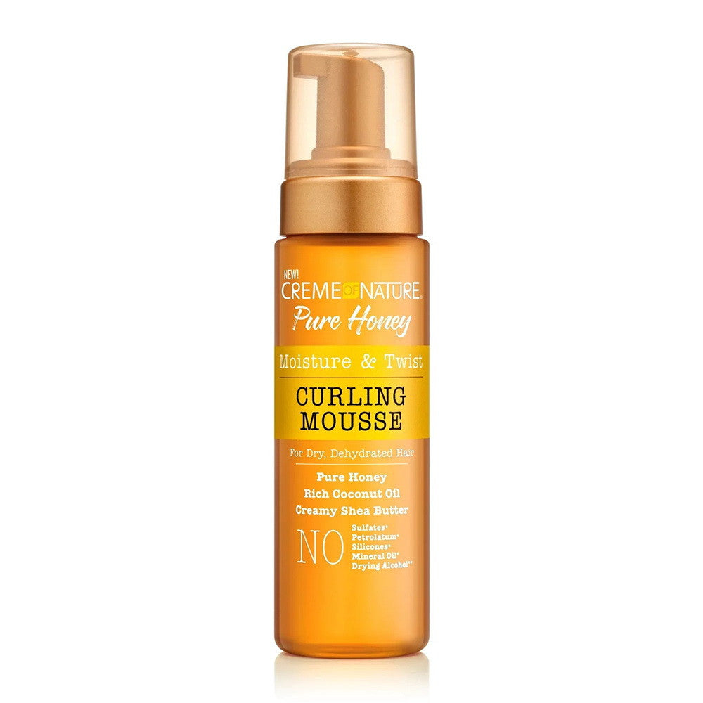 Creme of Nature Pure Honey Moisture and Twist Curling Mousse, 7 Oz